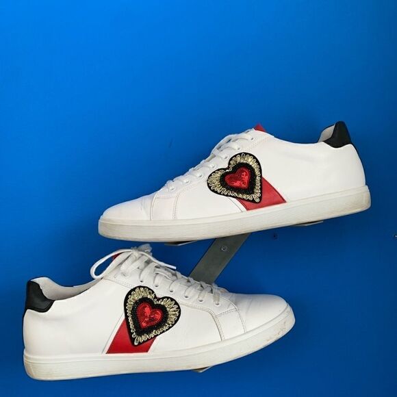 ALDO Hearts SNEAKERS Preowned 12 - Picture 2 of 8
